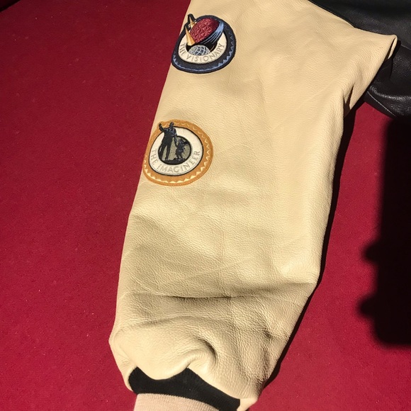 Disney land resort leather letterman jacket - Picture 3 of 5